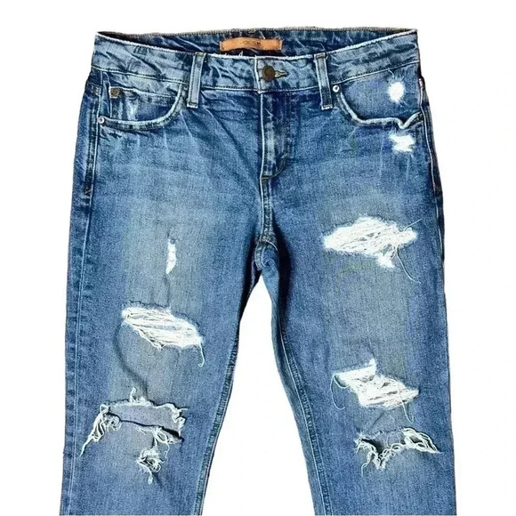 Joes Jeans The Billie Crop Slim Boyfriend Women’s Size 25 Blue Denim - Picture 2 of 7